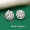 Luxury Diamond Hip-Hop Clip Earrings: No Piercing Needed