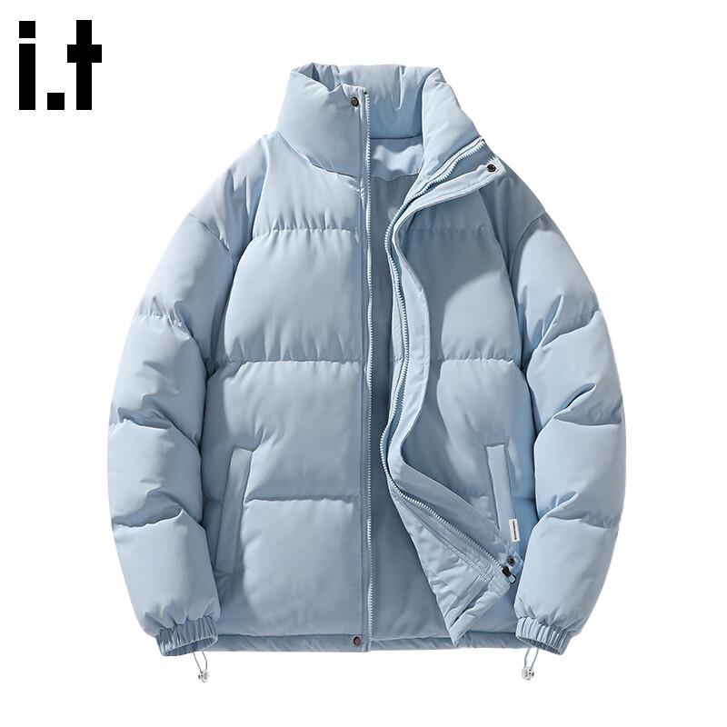 Fingercroxxit Men's Stand Collar Padded Jacket