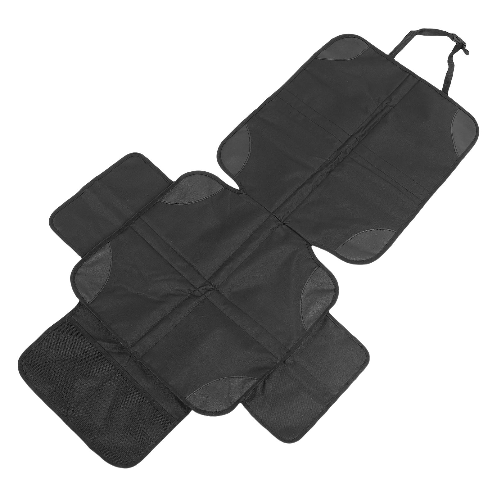 

Защитник сиденья для детского автокресла, противоскользящий, с сетчатым карманом, универсальный чехол-мат для автокресла для домашних животных и детей для большинства транспортных средств