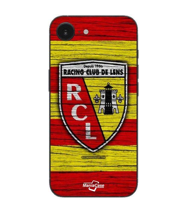 Custodia Maniacase Per Iphone 16E rcl lente originale giallo e rosso nero