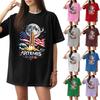 Damen Freizeit T-Shirt mit Print, kurzärmelig
