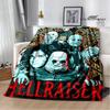 Coperta con stampa horror hellraiser coperta da picnic coperta sottile in flanella morbida e confortevole coperta da viaggio per la casa regalo di compleanno