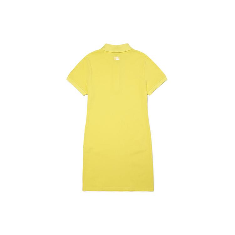 New MLB Short Sleeved Dress Women's Yellow 3FOP00623-50YES