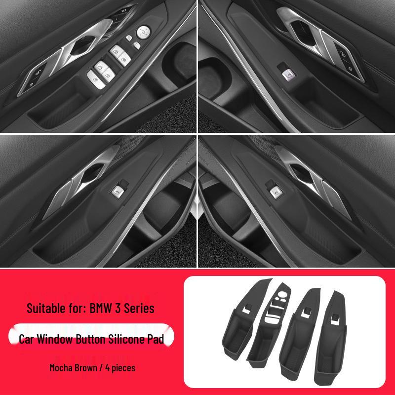 Essential Interior Trim Kits for BMW X5/X6/X7 (2019-2025) Window Button Frames & Lift Panels