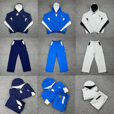 Mertra Unisex Hoodies s patchworkem a fleecovou podšívkou, střih batwing
