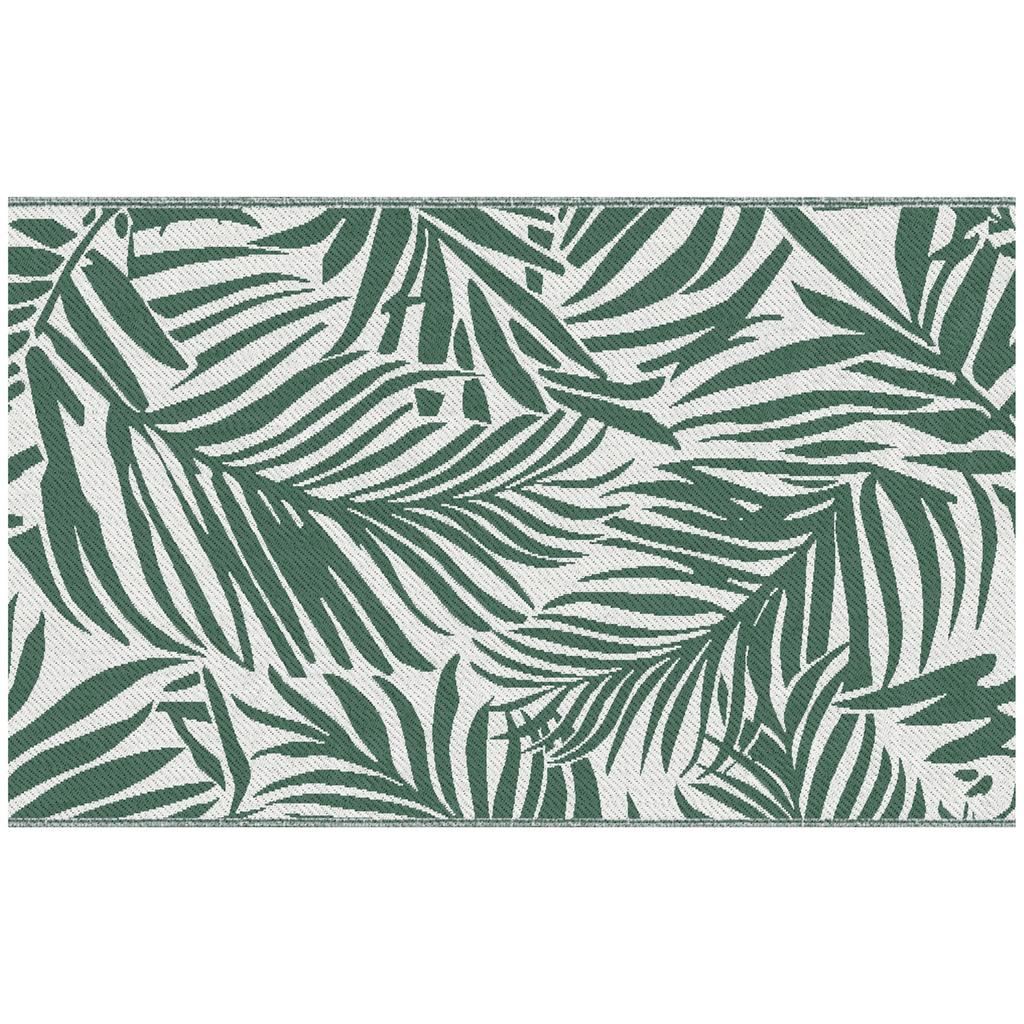 Outsunny Reversible Outdoor RV Rug, 1.5 x 2.4m Patio Floor Mat, Waterproof Plastic Straw Rug for Garden, Deck, Picnic,