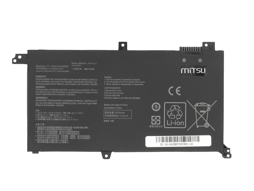 Batteria B31N1732 per Asus Vivobook S430 X430U K430