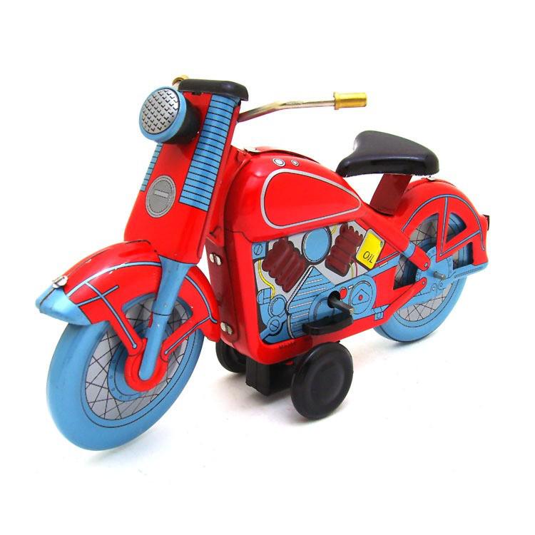 MS359 Nostalgic Tin Plate Motorcycle Ornament - Creative Vintage Collection & Photography Prop Toy MS359