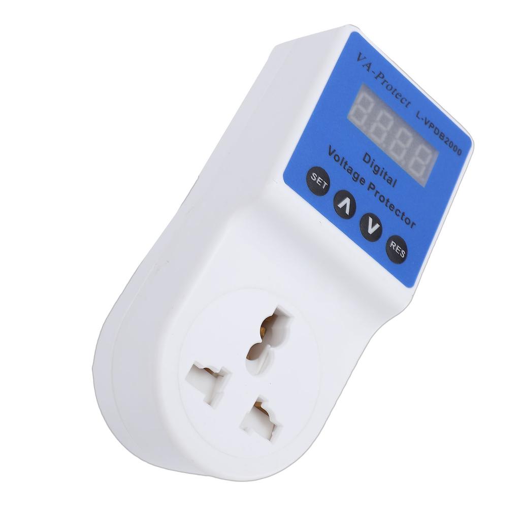 Voltage Surging Protector 20A Adjustable Safe Electrical Protect Power Socket with Digital Display UK Plug