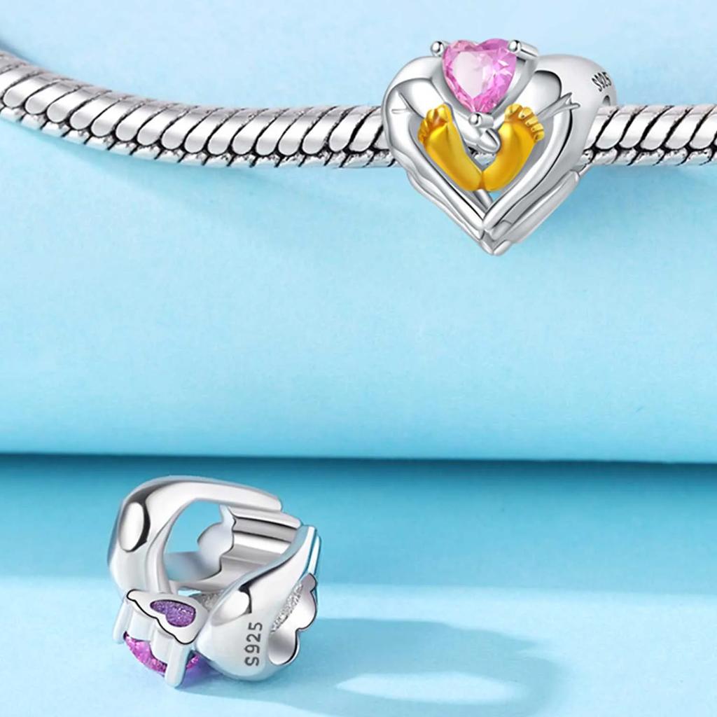 Copperheart Beads Best Friend Charms Of Love Fit Original Bracelets Decoration Diy Fine Gift Jewelry Accessory For Women