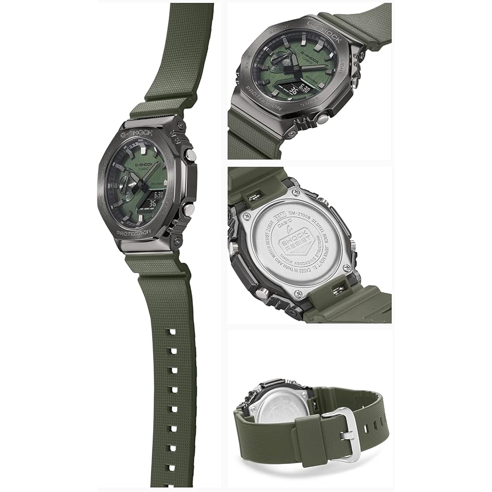 Casio G-Shock GM-2100B-3AJF Analog-Digital Watch, Black Resin Band, Water Resistant, Shock Resistant
