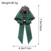 Bow Tie for Women Bowknot Necktie Vintage College Style Elegant Ribbon Formal Fashion Brooch Pin