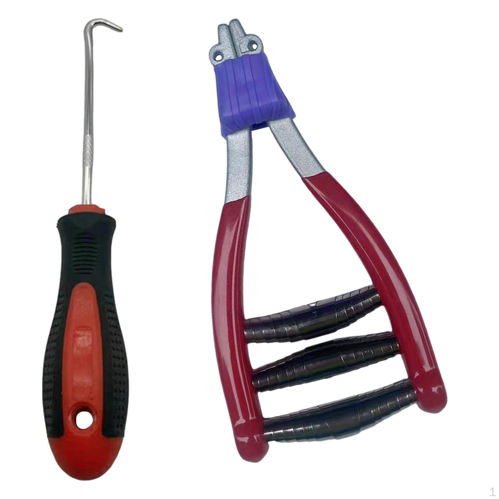 

3 Spring Badminton Tennis Stringing Clamp, Comfortable Grip Racket String Assistance Tool