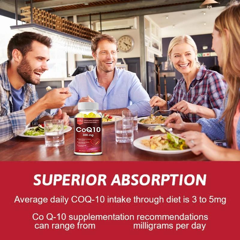 Coenzyme Q10, soybean oil, bovine gelatin, glycerol, Heart Health Supplements, 300mg