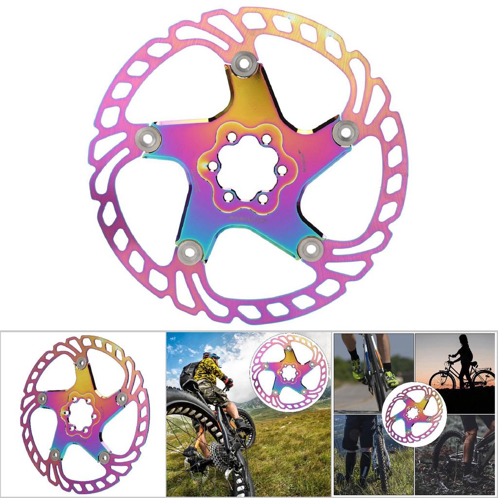 Sykkel Skivebrems Rotorer 6 Bolter Sykkeltilbehør for Terrengsykkel Plateringsfarge203MM