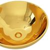 Lavabo - vidaXL - 32,5 x 14 cm - Céramique - Doré - Design contemporain