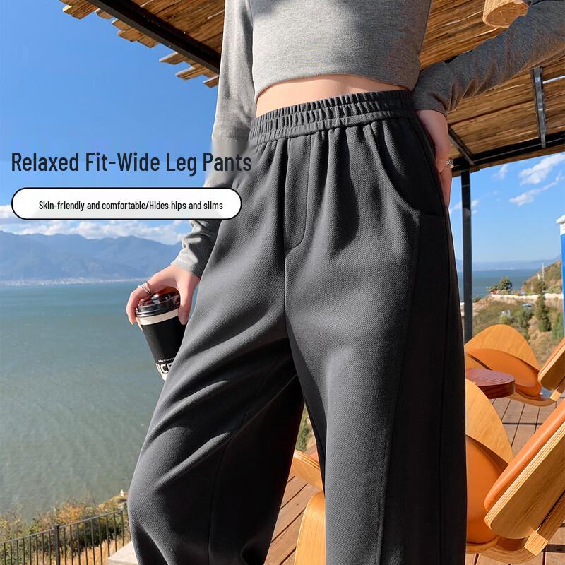 

Handu Yishe Women s High-Waist Wide-Leg Trousers L