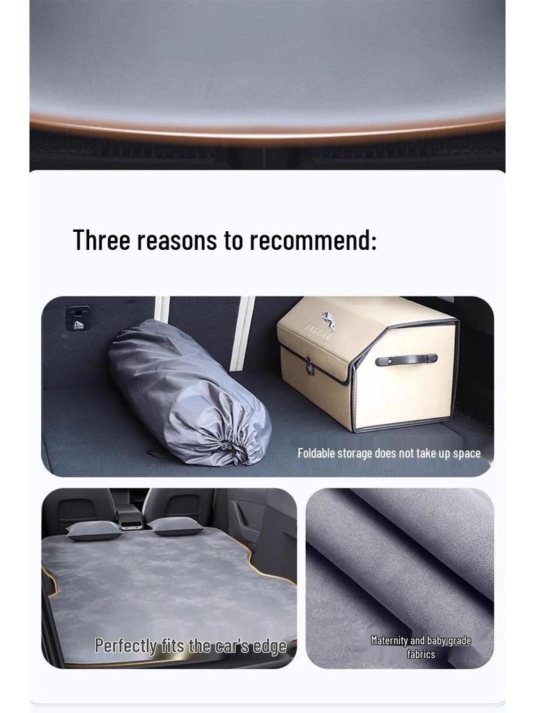 Nissan Qashqai Trunk Inflatable Car Bed - Rear Seat Sleeping Pad for Travel