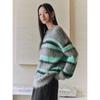 Peacebird Women's Striped Loose-Fit Knit Sweater