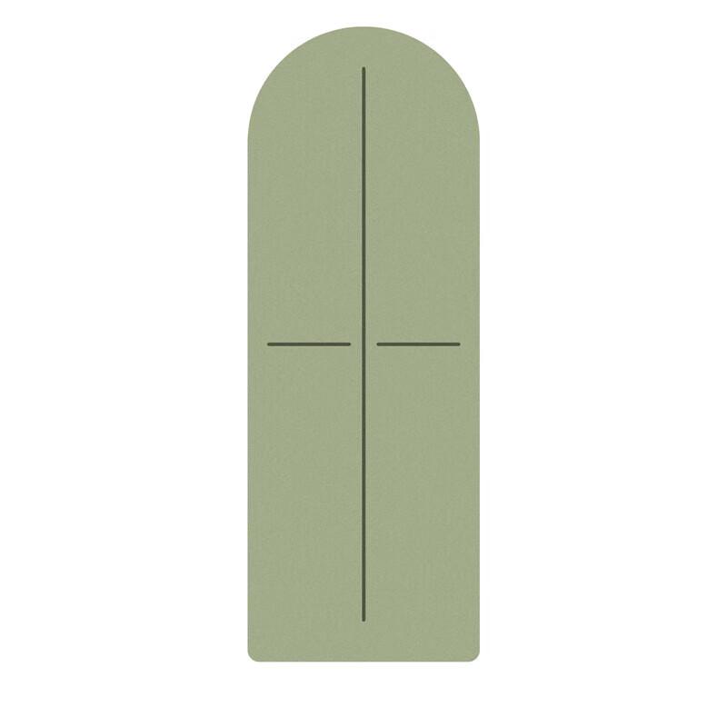 WEZHO Half-Round Frosted PU Double-Sided Rubber Yoga Mat