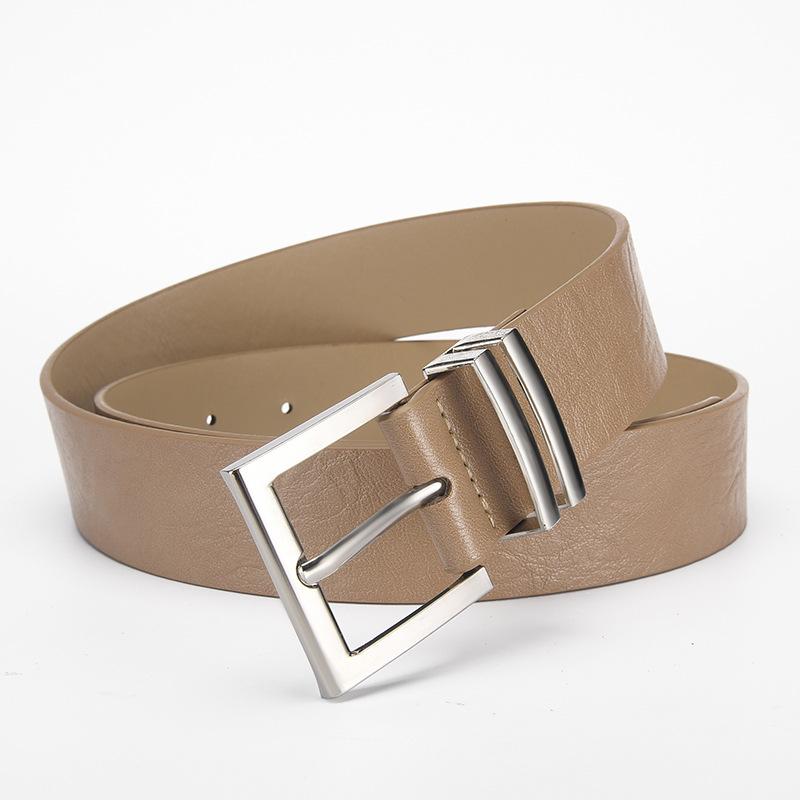 Fashionable Pin-Buckle Versatile Instagram-Style Wide Belt Korean-Style Minimalist and Elegant Metal-Buckle Women’s Belt