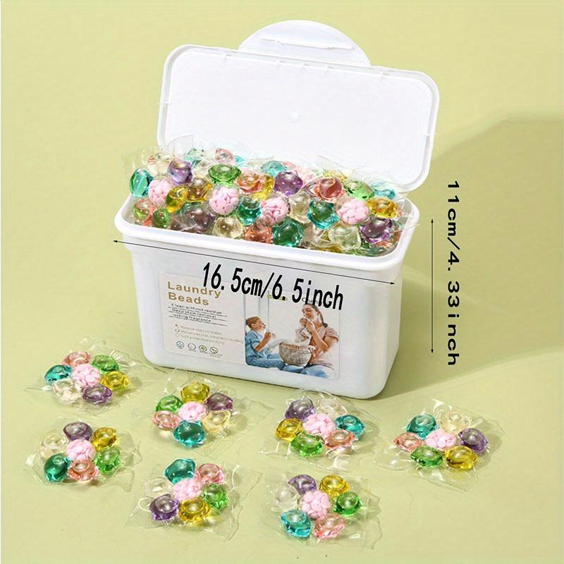 30/50Pcs Laundry Gel Beads 7 in 1 Fragrance Multi-purpose Strong Detergent Fragrance  Laundry Long-lasting Scent Gentle Odor