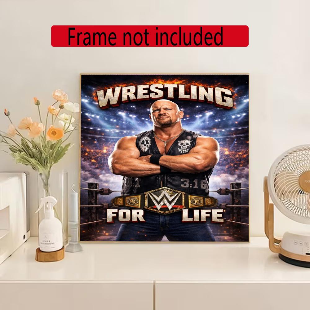 Stone Cold Steve Austin 5D Diamond Painting Round Diamond Rhinestones Mosaic Diamond Embroidery Wall Paintings Rhinestones Gift Frameless