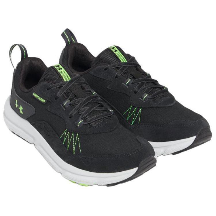 Under Armour Charged Verssert 2 Black Hyper Green Men Sneakers Anthracite 3027178-004