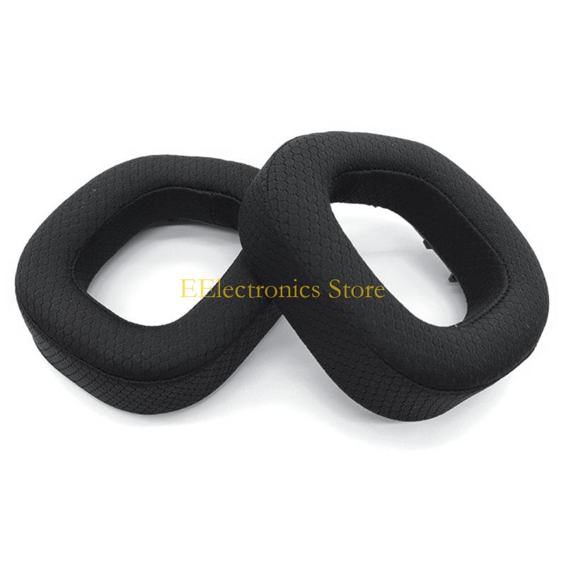 B03C 2-Piece Replacement Earpads Ear Cushion Earpads for HS80 RGB Repair Spare Part