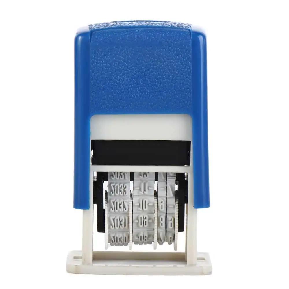 DIY Handle Account Date Stamps Stamping Automatic Ink Return Mini Self-Inking Stamps for Office Supplies Date Wheel Stamp