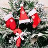 Cozy Red Snowflake Christmas Decorations Plush Tree Hangings For Festive Celebrations