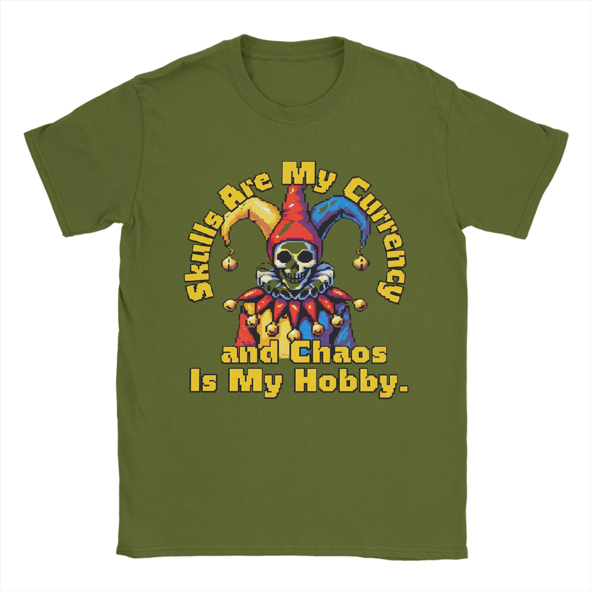 

Jester Game Who Needs Skill When You Have RNG Fashion T Shirts Cotton Tee Shirt for Man Y2K Fun Print Short Sleeve Top Tees 4XL