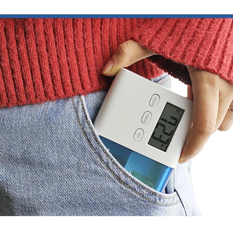 Rechargeable ABS Pc Pp Material Vibration Ring Reminder 5 Sets of Alarm Clock Smart Delivery Electronic Medicine Box