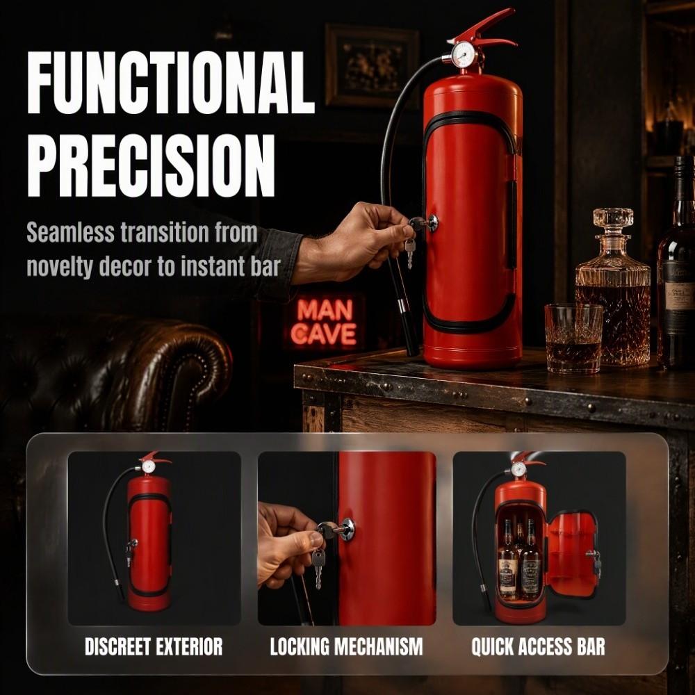 Fire Extinguisher Shape Fire Extinguisher Wine Cooler Creative Wine Bottle Rack  Outdoor Picnic