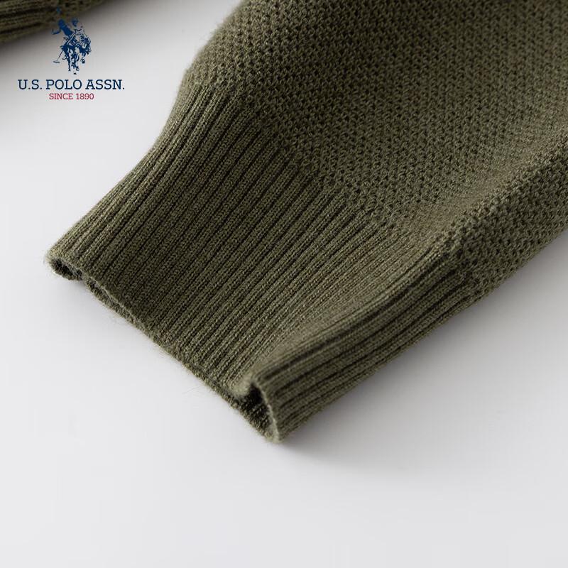U.S. POLO ASSN. Men's Wool Blend Polo Knit Sweater