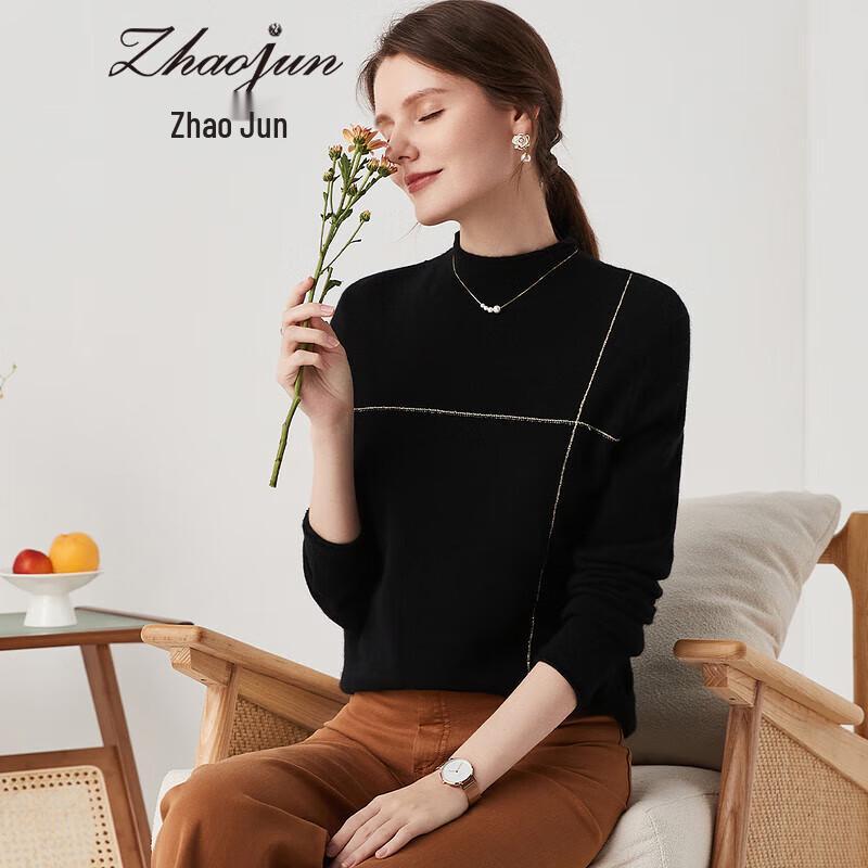 

Women s Autumn/Winter Versatile Cashmere Half-Turtleneck Sweater 2XL