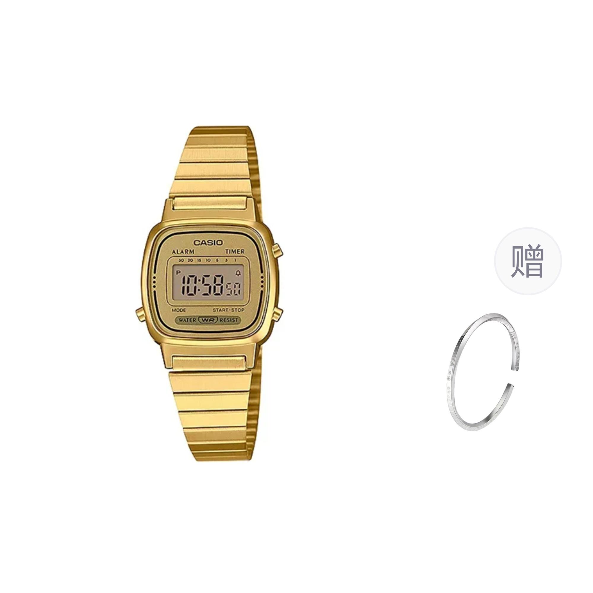 CASIO Women s Gold Watch LA670WGA-9D- Gold Dial