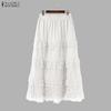 ZANZEA Women Summer Fashion Patchwork Lace Long Skirts