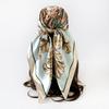 90cm Scarf, Headscarf, Women’s Two-Tone Printed Fashionable Versatile Shawl, Rayon Square Scarf