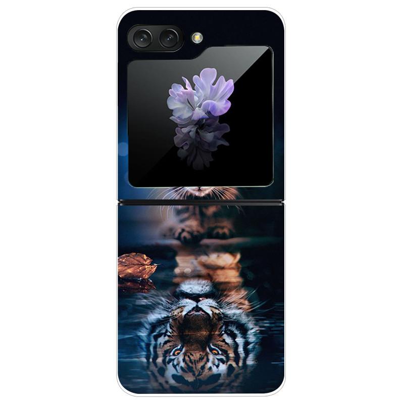 For Samsung Galaxy Z Flip 5 5G Case Cute Transparent PC Hard Case Back Cover For Samsung ZFlip5 Z Flip 5 Phone Coque Flip 5 Capa