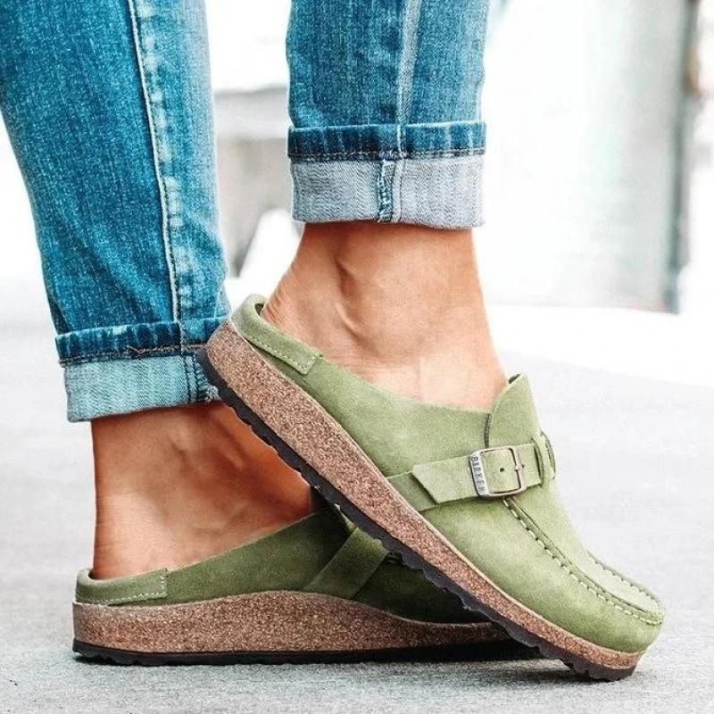 5 Colors Women Slippers Leather Wedges Shoes Ladies Platform Slippers Sandals Beach Shoes With Female Platform Slippers Daily Comfortable Flip Flops