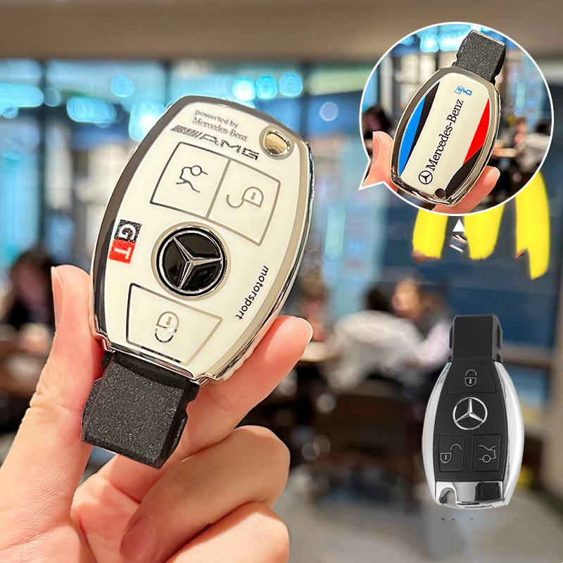 

GLC GLB TPU Track Style Car Key Case Cover Auto Styling Accessories For Mercedes Benz A B C S Class AMG GLA CLA GLC W176 W221 W
