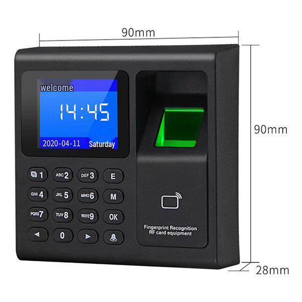 1 Unit Black Plastic Fingerprint Attendance Access Control System - All-in-One U Support