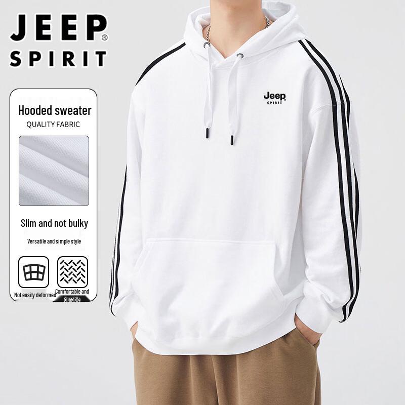 JEEP SPIRIT Men's Hooded Pullover Sweatshirt