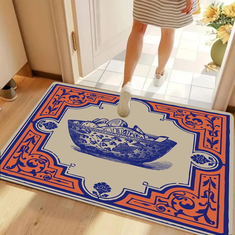 

Arabic Calligraphy Moon Star Door Mat Non-slip Washable for Entryway Islamic Home Decoration 40cm x 60cm