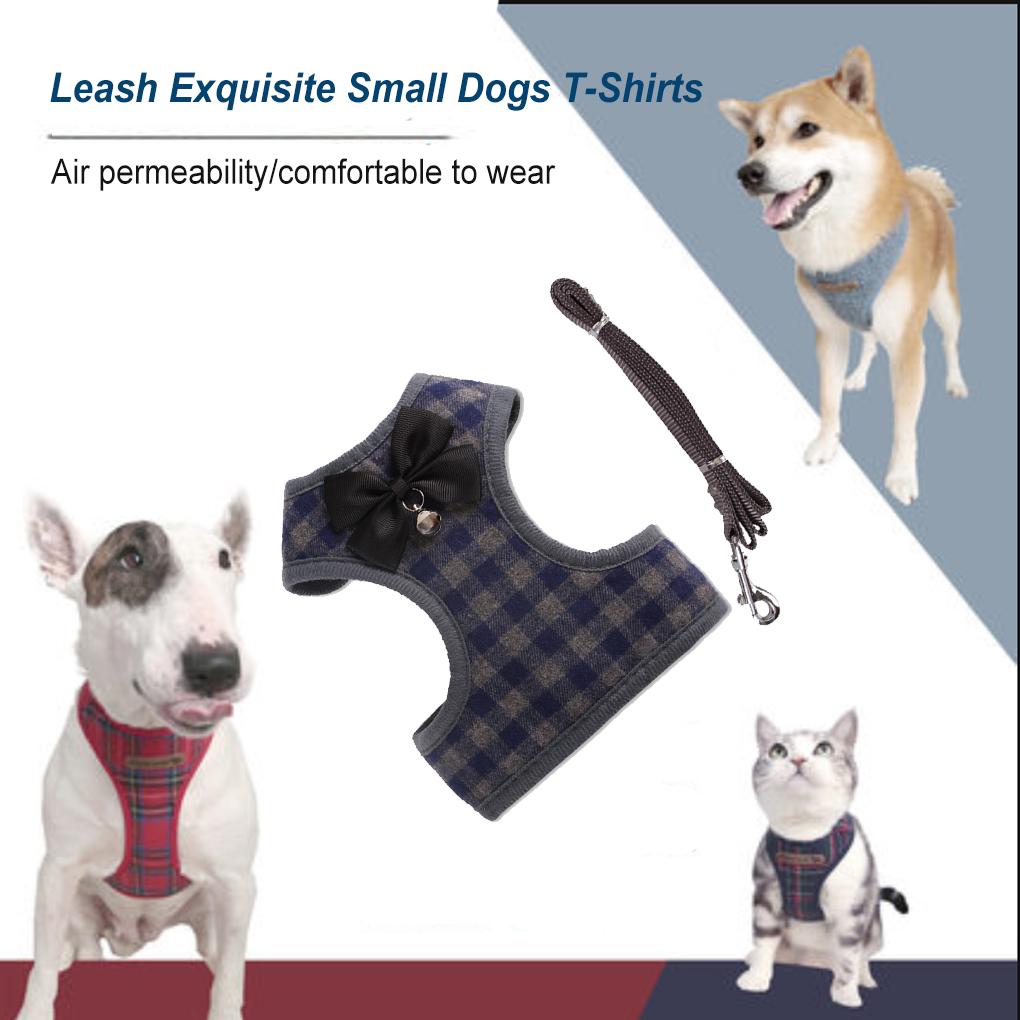 Dogs T-Shirts Safety Rope Pets Supplies Pet Sweatshirt Small Dogs Nylon Leash Multipurpose Walking Harnesses Puppy Vest