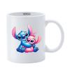 Customizable Mug - STITCH & ANGEL - 325 Ml - Ceramic - Microwave Safe - Child