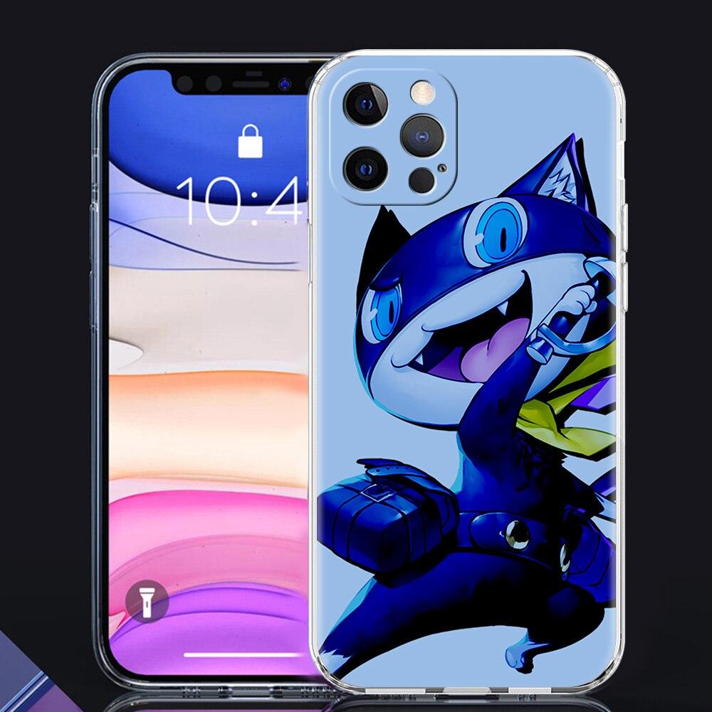 Persona 5 P5 Joker Luxury Phone Case For iPhone 14 13 Pro 11 12  Max X XR XS 7 8 Plus SE Clear Soft Silicone Cover Fundas