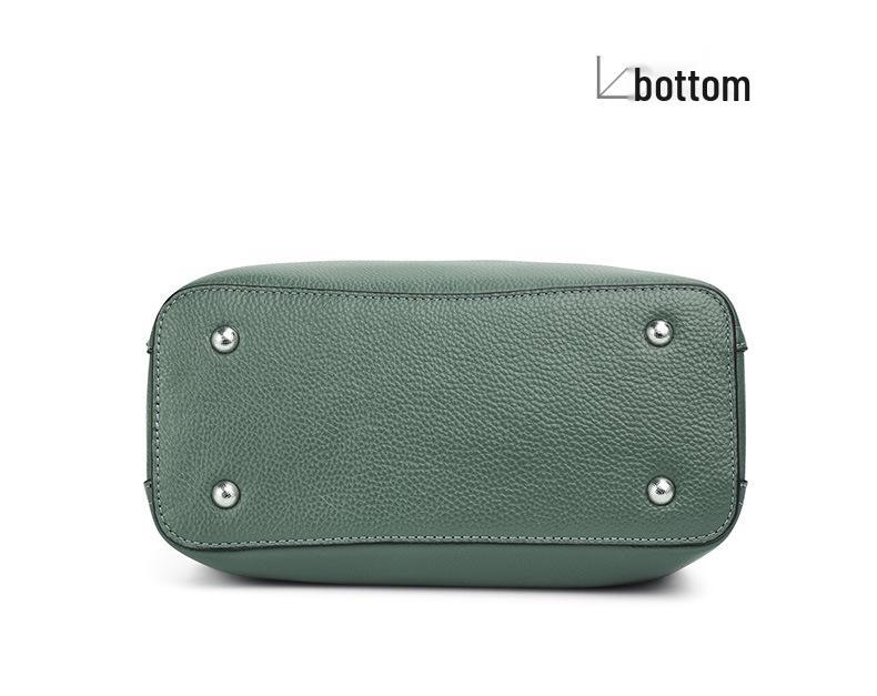 Qian Dian Women's 2025 Trendy Bucket Bag: Soft Leather, Large Capacity, Fashionable Crossbody & Shoulder Bag