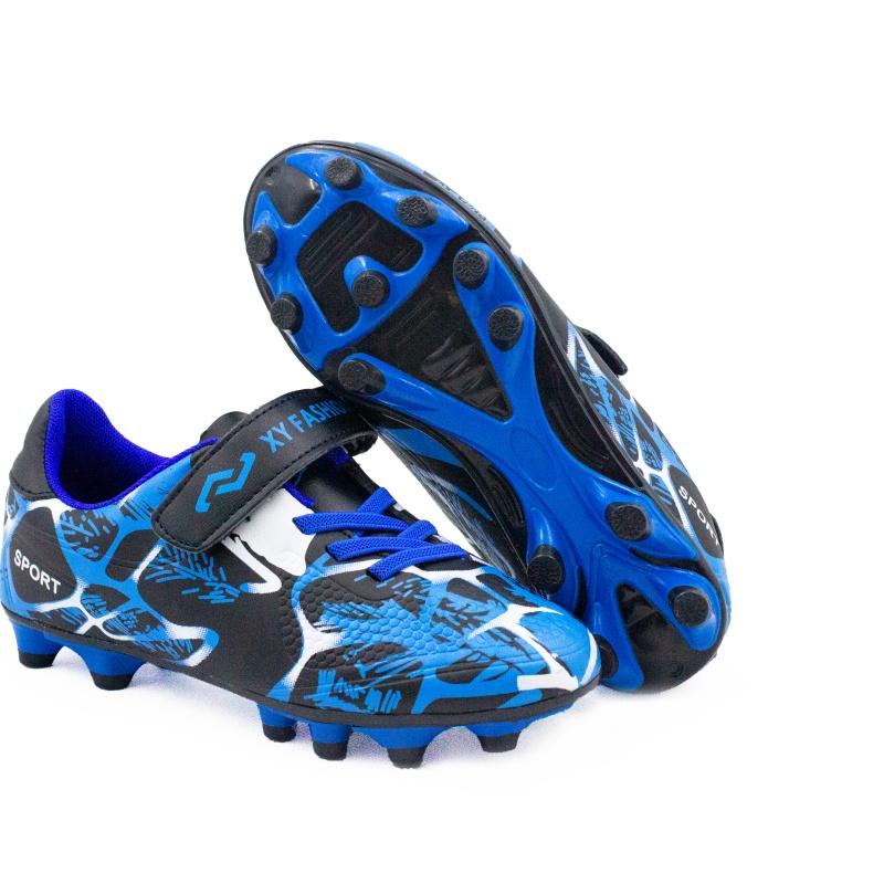 Children Firm Ground Soccer Shoes Turf Football Sneaker Athletic Cleats Soccer Sneakers for Kids Outdoor Indoor Sports Anti-slip